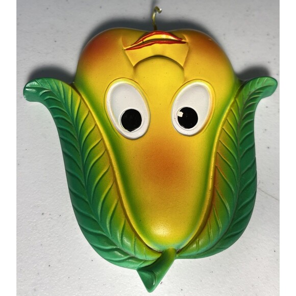 1970 Miller Studio Face Fruit Pear Wall Decor ChalkWare Hanging Key Hook Vintage - Picture 3 of 7